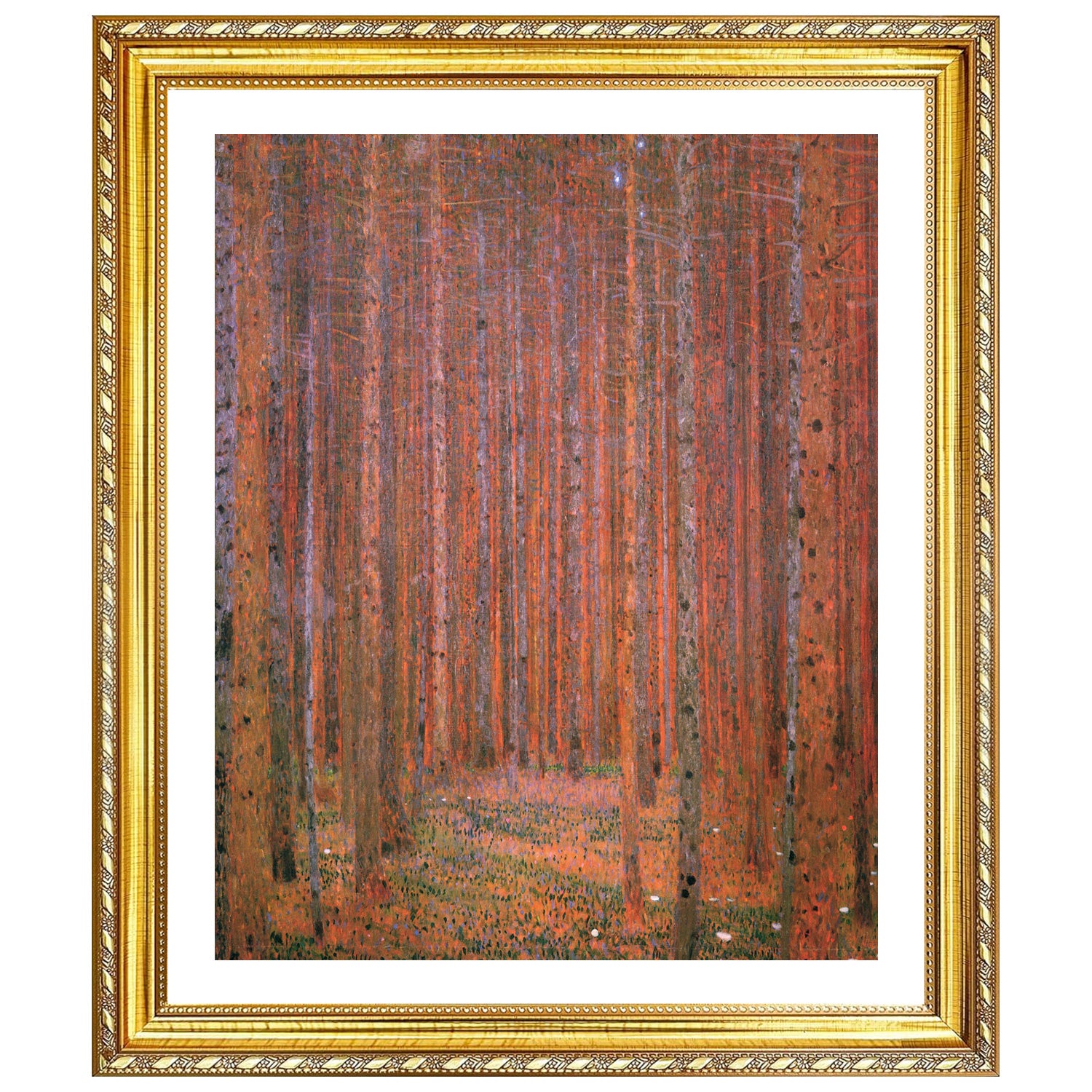 Gustav Klimt Wall Art Pine Forest Poster Framed Klimt Art