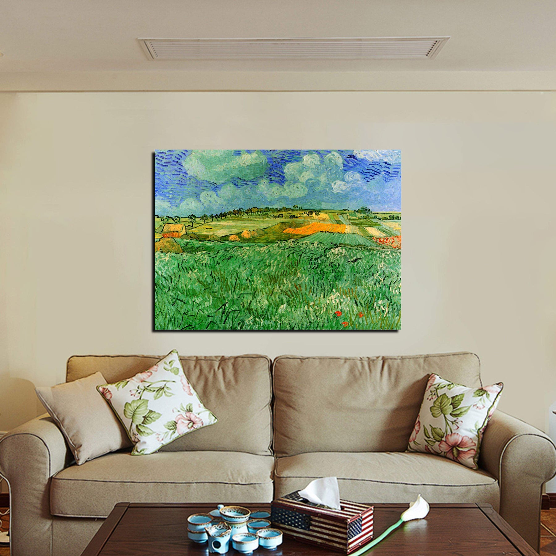 Plain Near Auvers Canvas Art