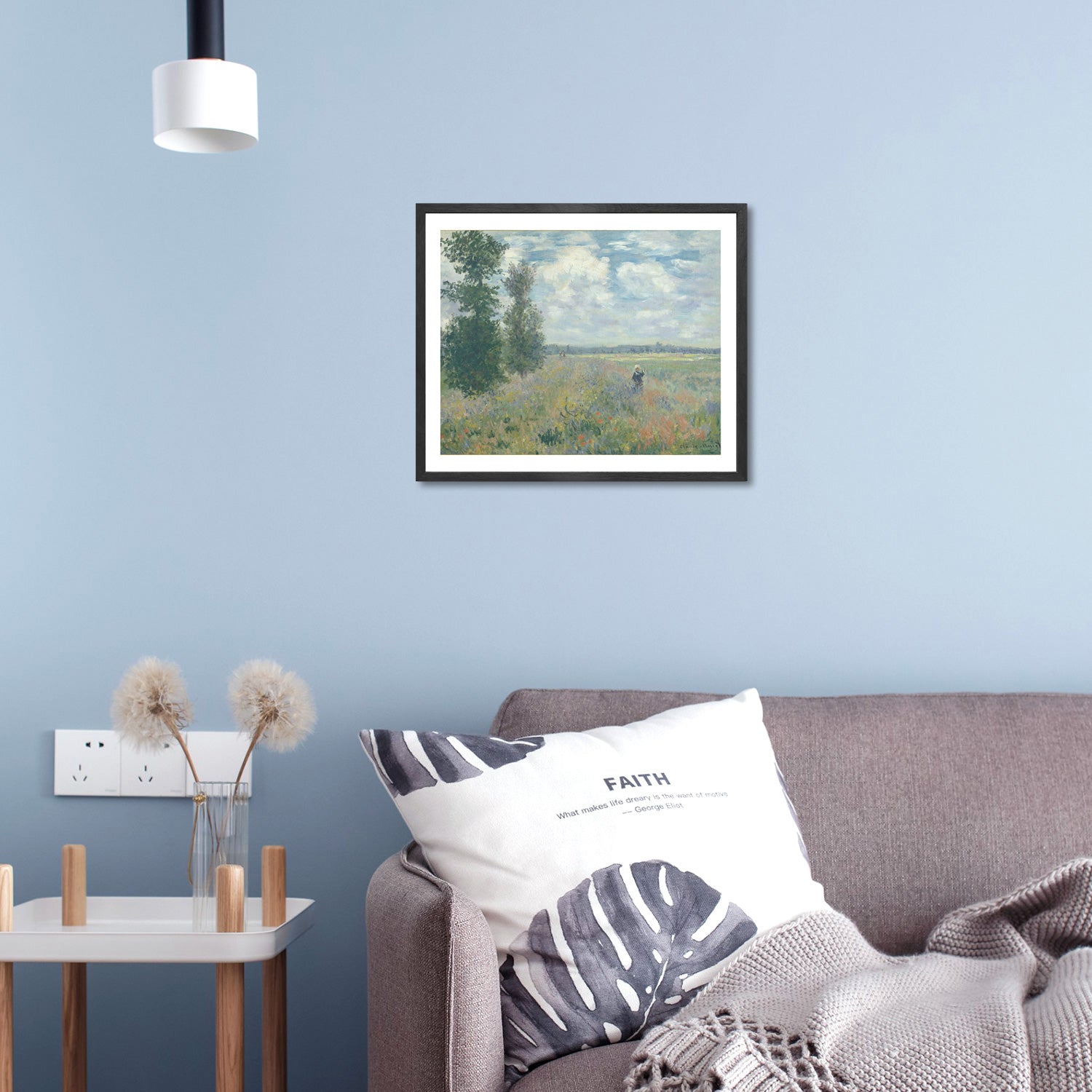 Claude Monet Wall Art Poppy Fields Near Argenteuil Poster Framed