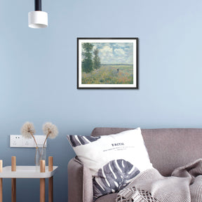 Claude Monet Wall Art Poppy Fields Near Argenteuil Poster Framed