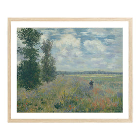 Claude Monet Wall Art Poppy Fields Near Argenteuil Poster Framed