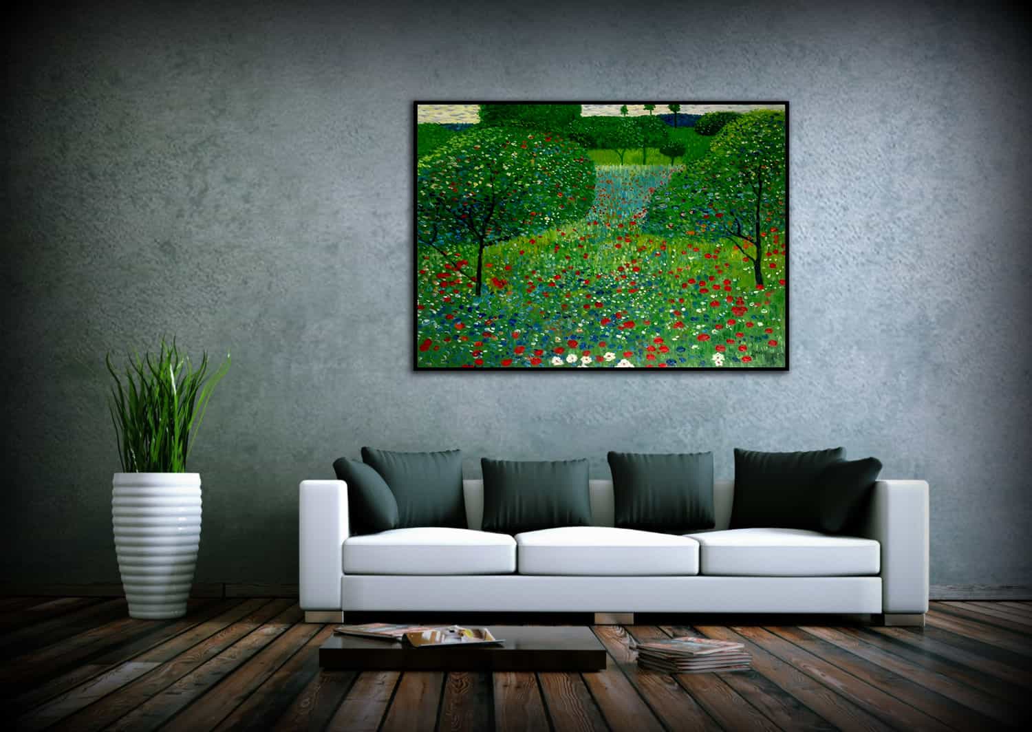 Poppy Field Canvas Art