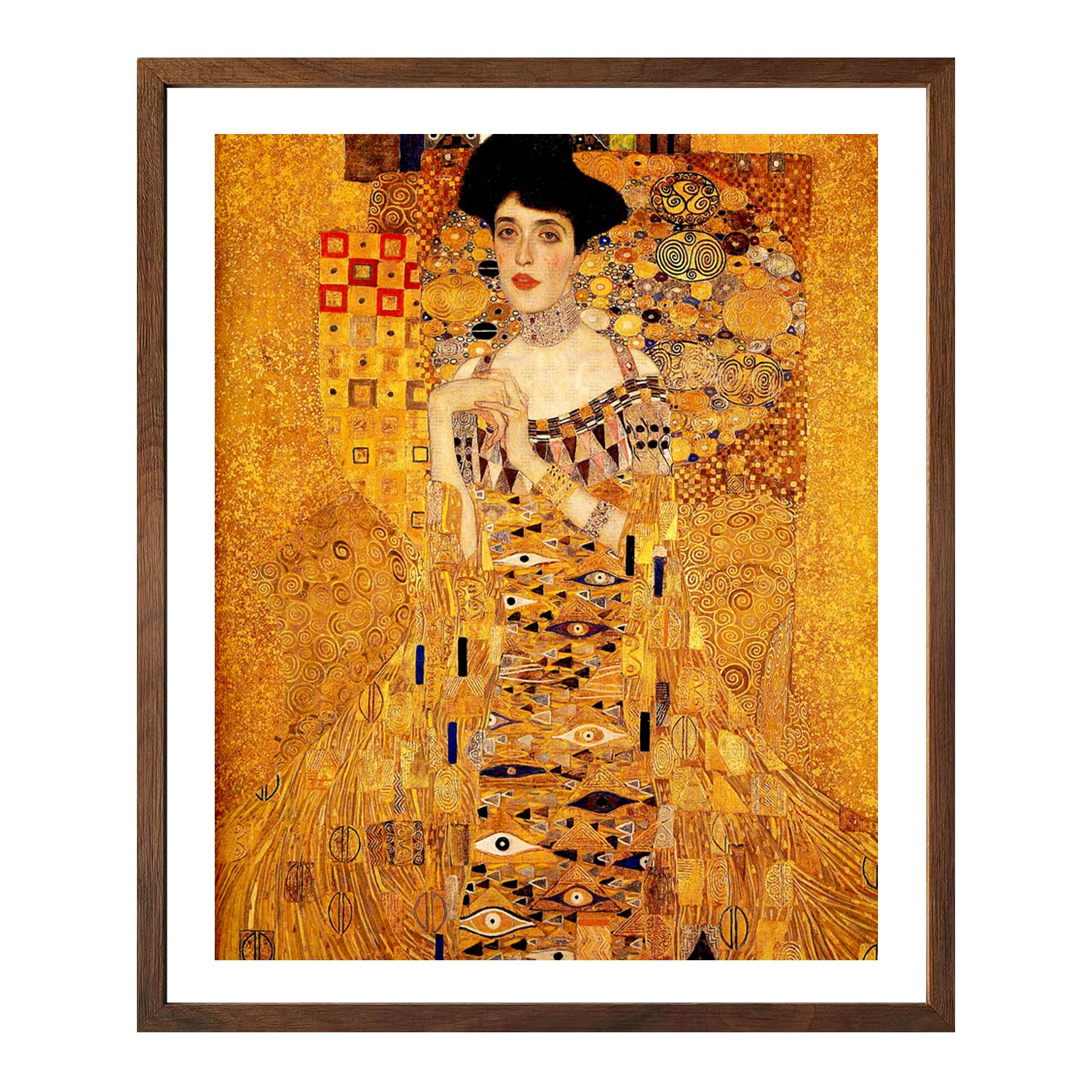 Gustav Klimt Wall Art Portrait Of Adele Bloch Bauer Poster Framed Klimt Art