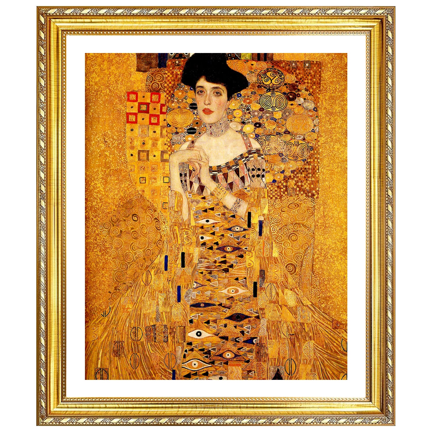 Gustav Klimt Wall Art Portrait Of Adele Bloch Bauer Poster Framed Klimt Art