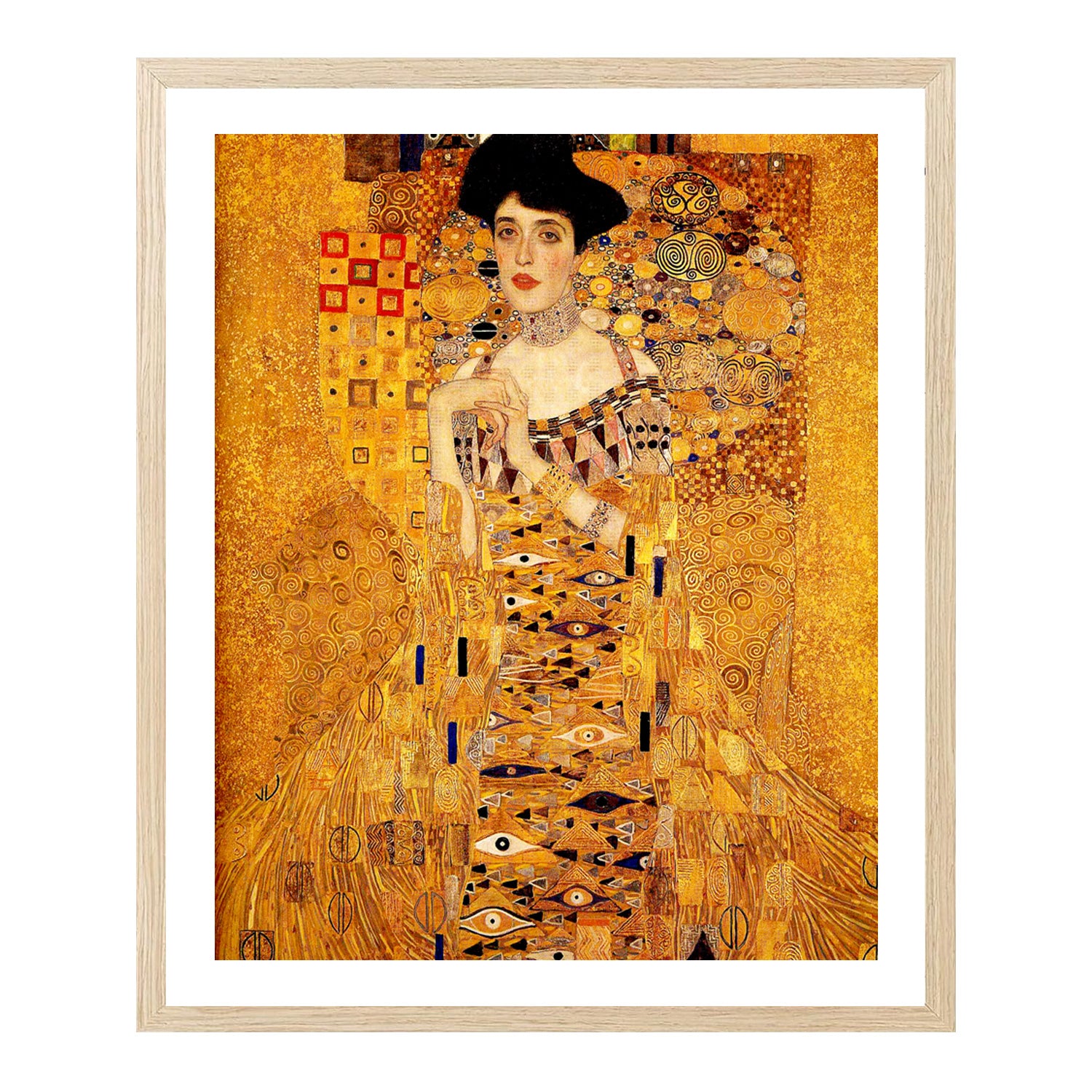 Gustav Klimt Wall Art Portrait Of Adele Bloch Bauer Poster Framed Klimt Art