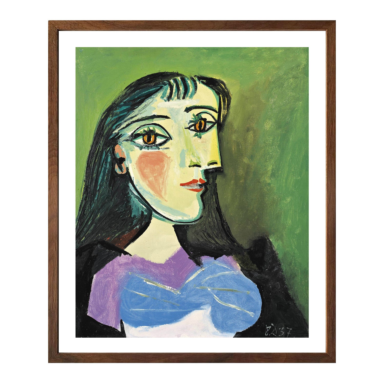 Pablo Picasso Wall Art Portrait Of A Woman Poster Framed Art