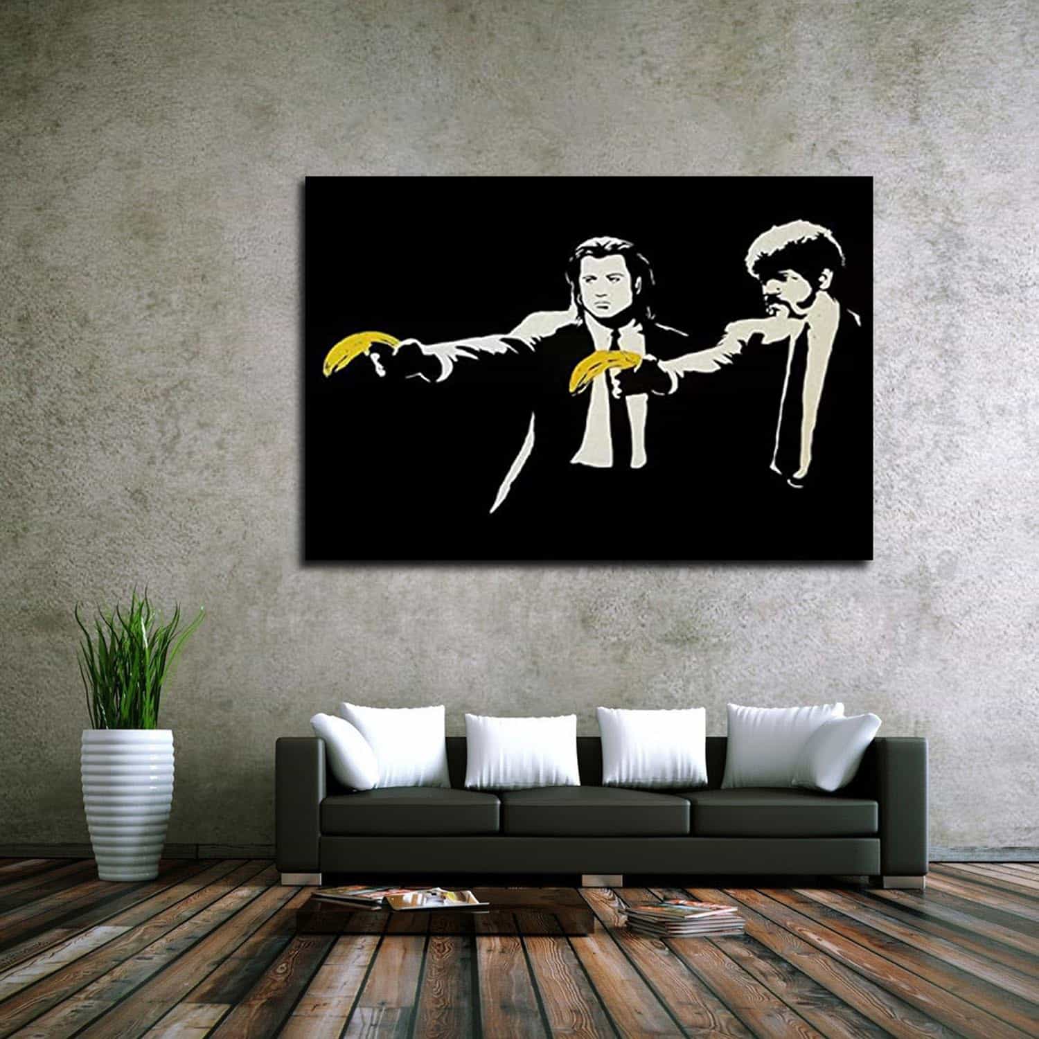 Pulp Fiction banana Canvas Art