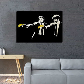 Pulp Fiction banana Canvas Art