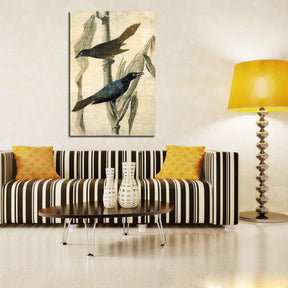 Purple Grackle2 Canvas Art