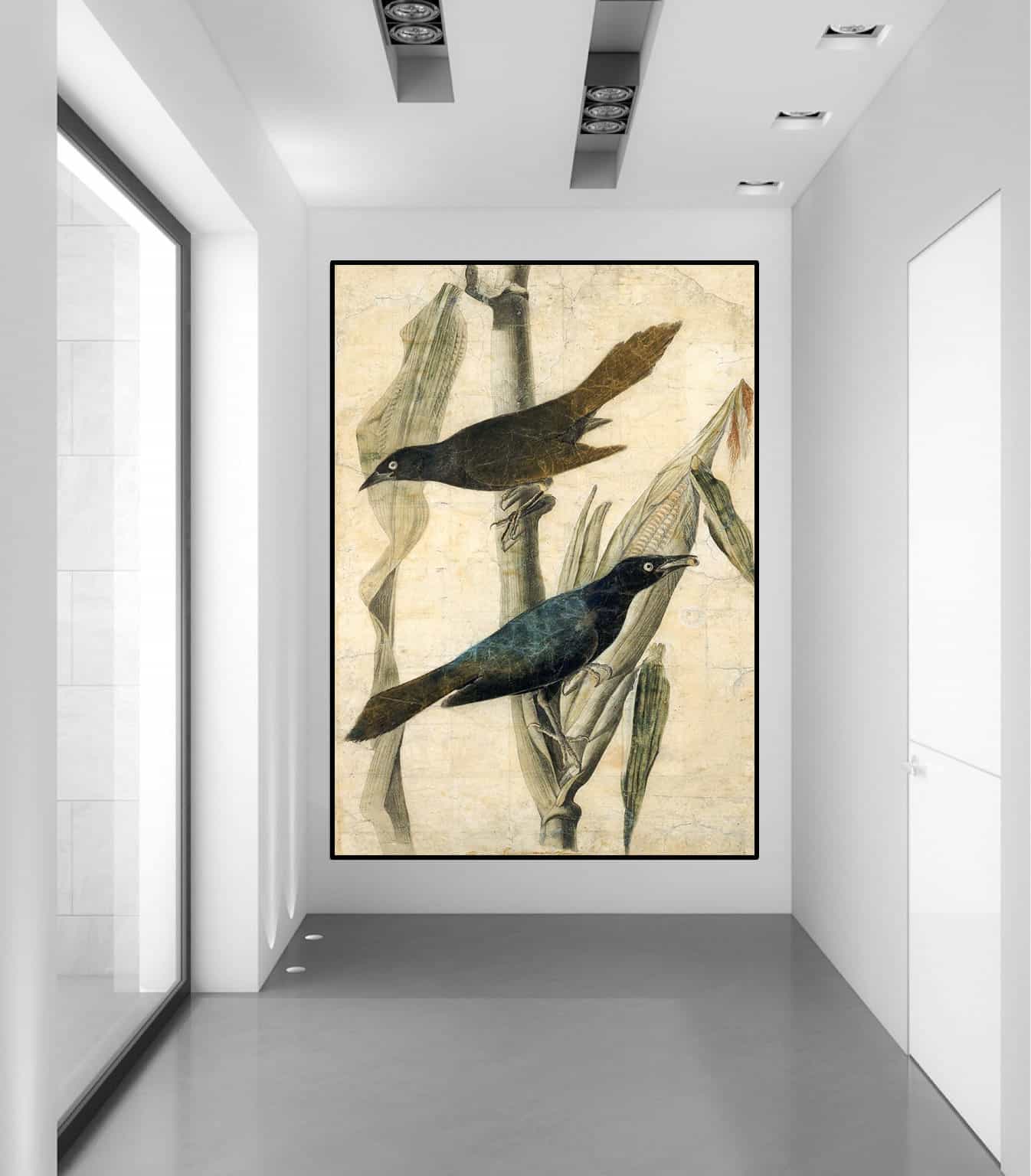 Purple Grackle2 Canvas Art