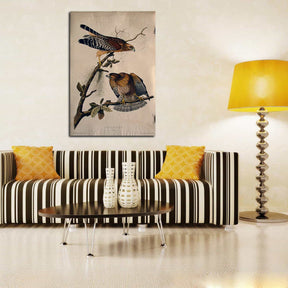 Purple Grackle2 Canvas Art