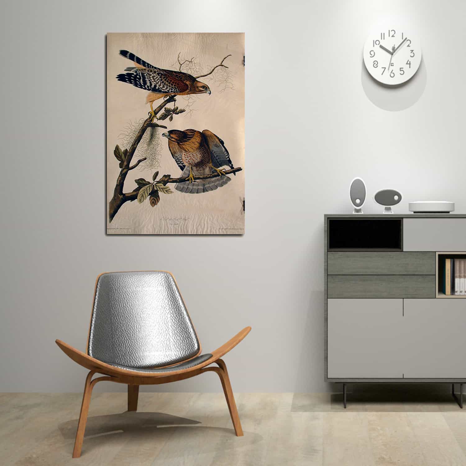 Red Shouldered Hawk Canvas Art