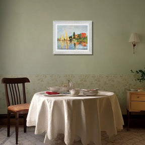 Claude Monet Wall Art Regatta At Argenteuil Poster Framed