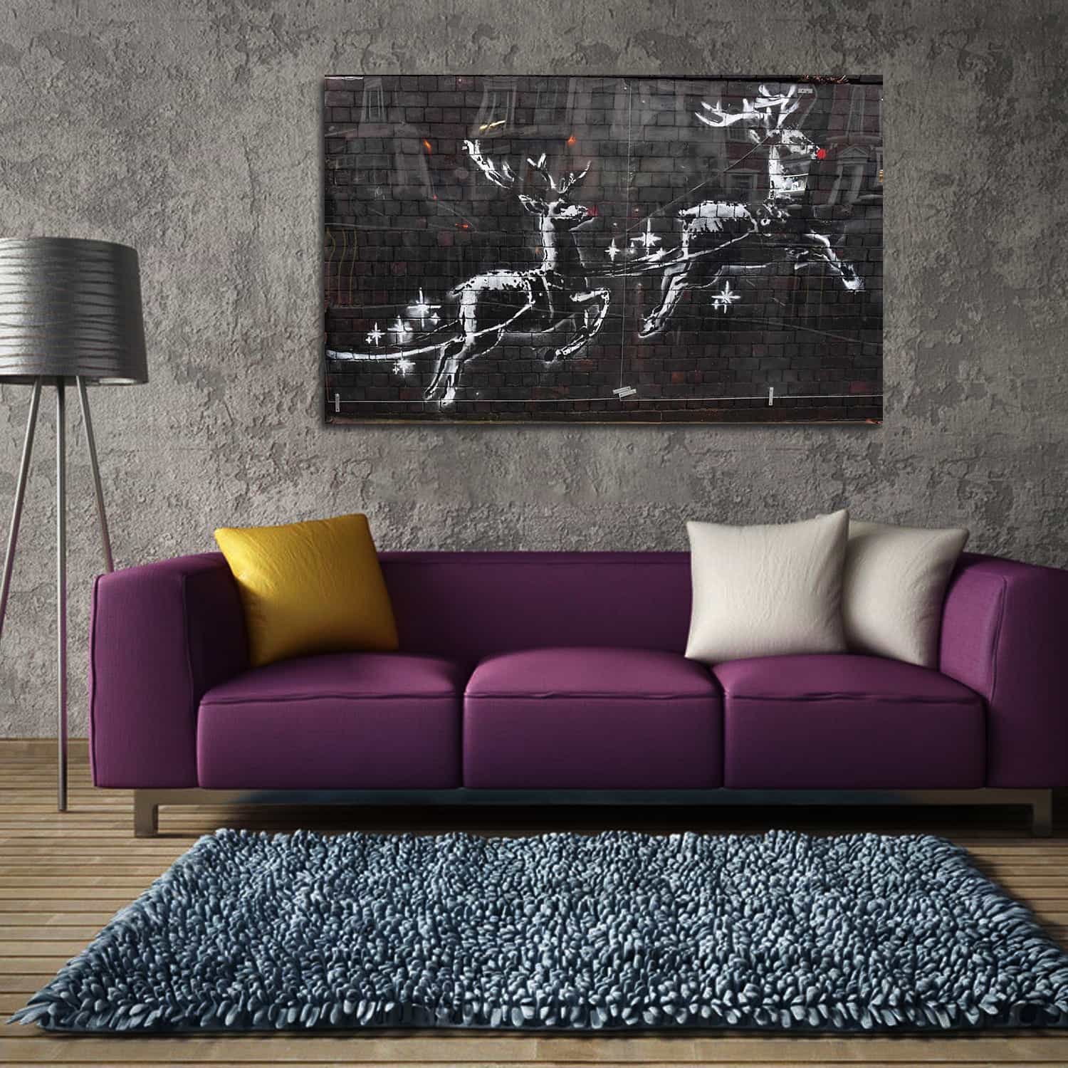 Reindeers Canvas Art