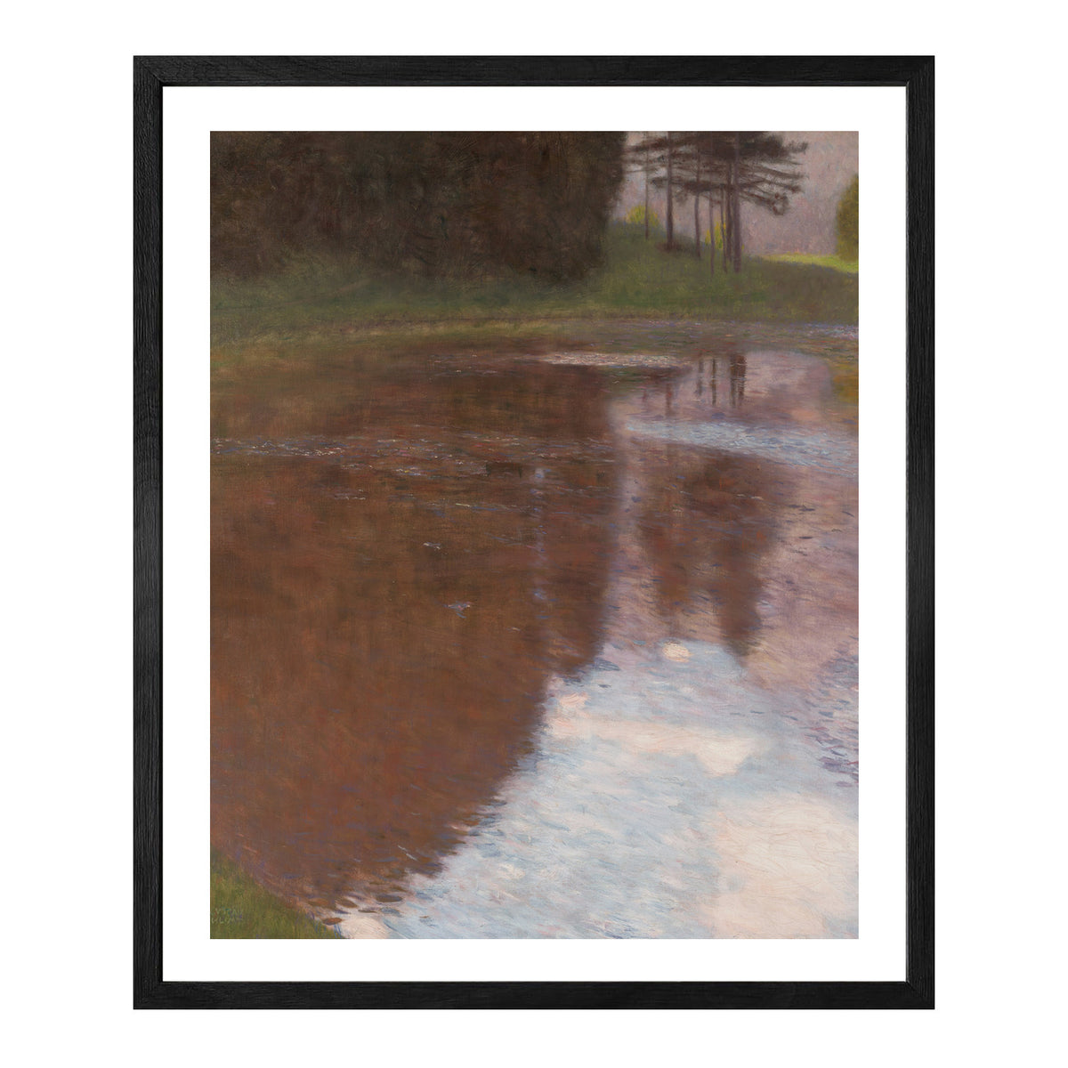 Gustav Klimt Wall Art The River Poster Framed Klimt Art