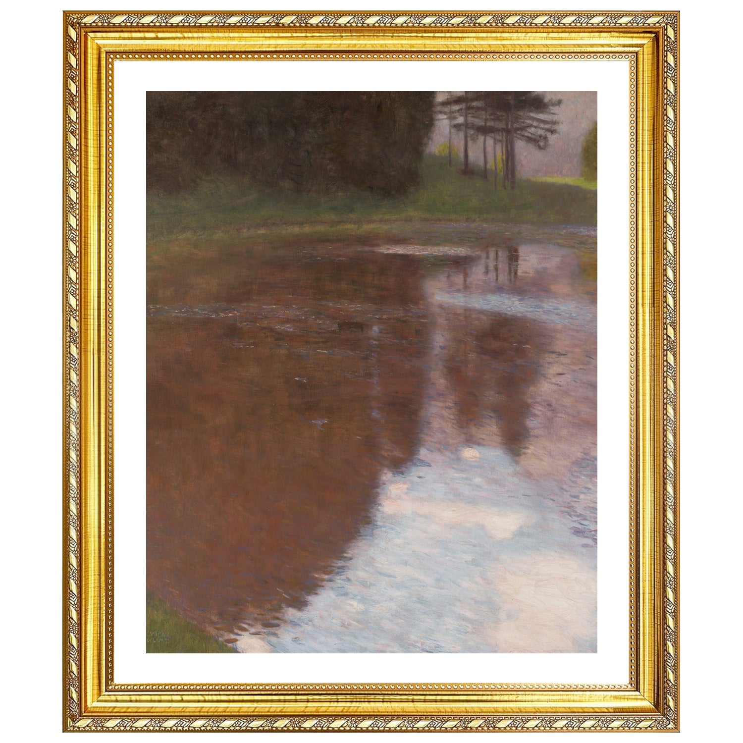 Gustav Klimt Wall Art The River Poster Framed Klimt Art