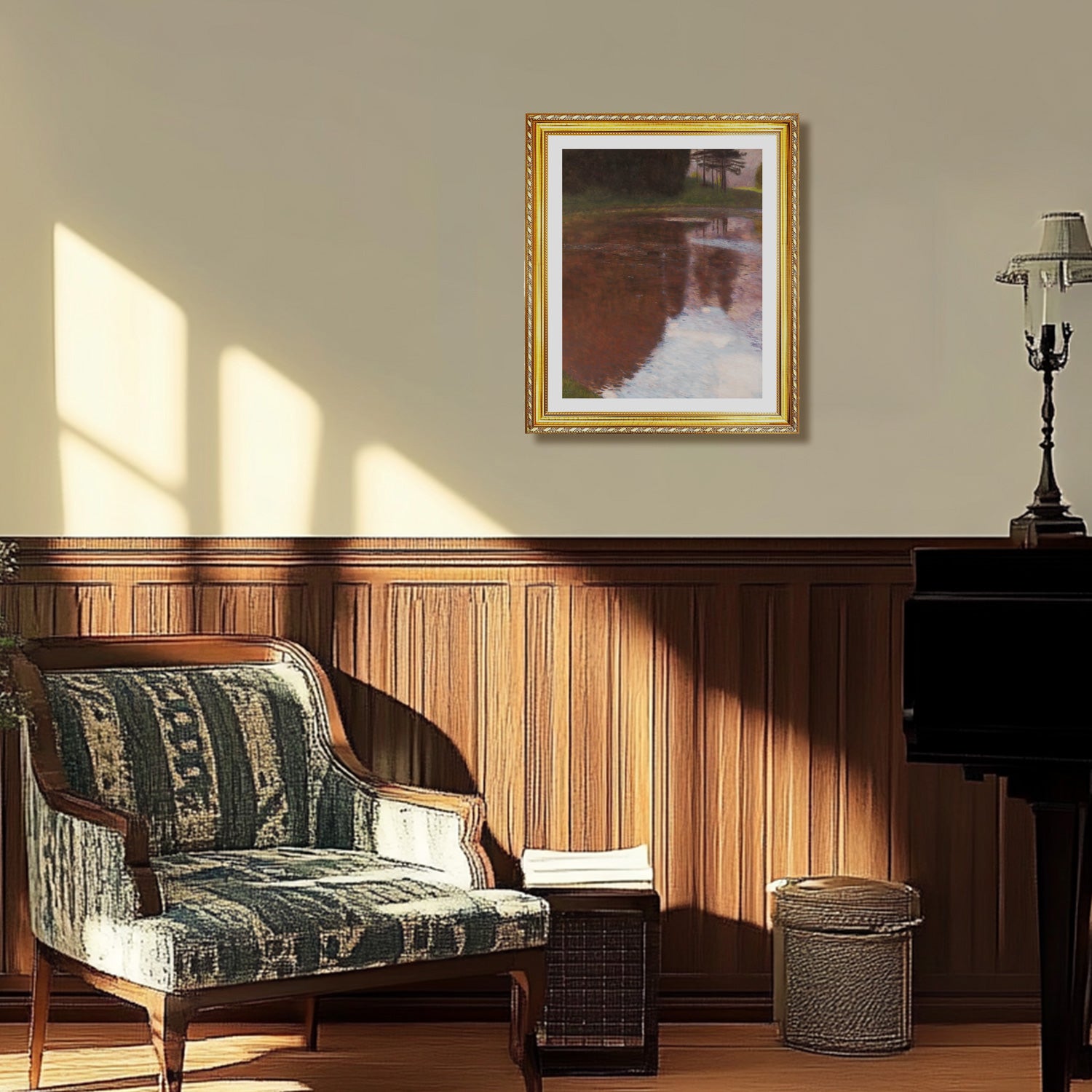 Gustav Klimt Wall Art The River Poster Framed Klimt Art