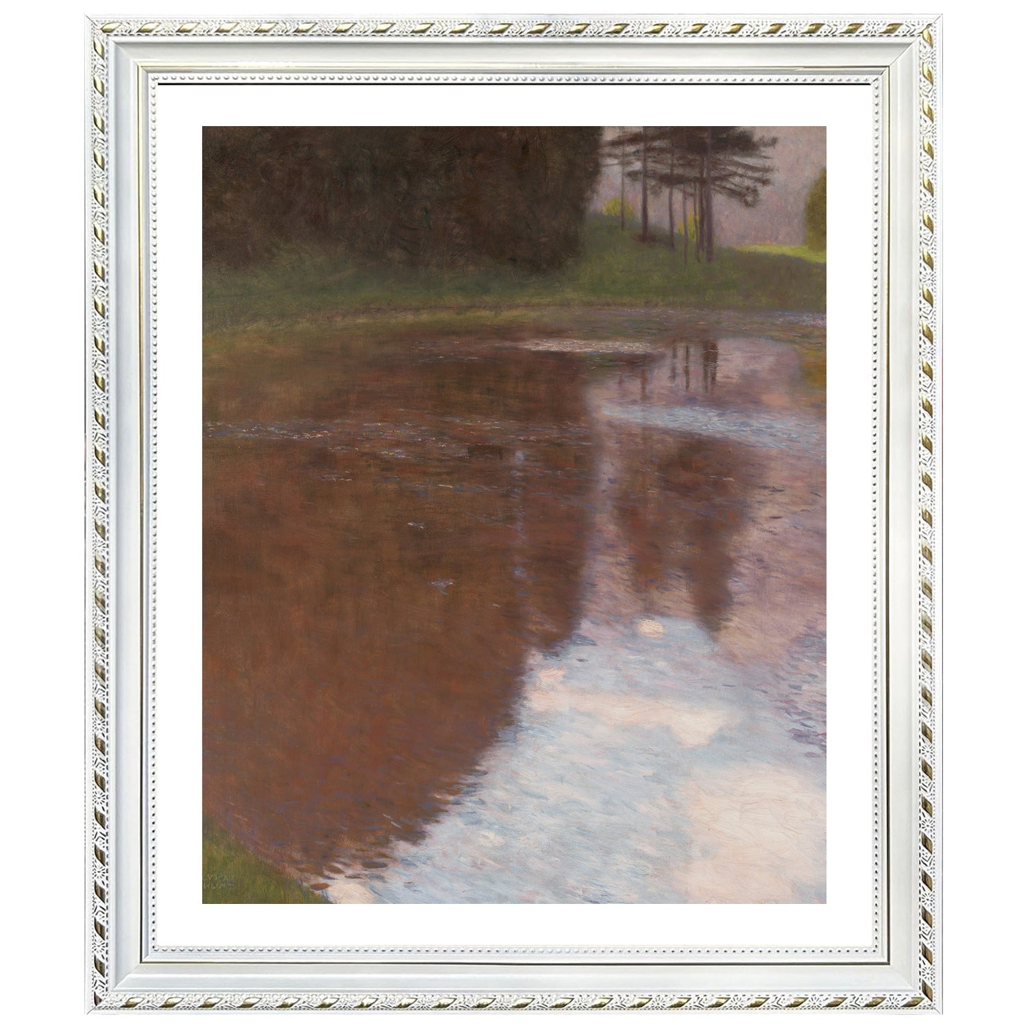 Gustav Klimt Wall Art The River Poster Framed Klimt Art