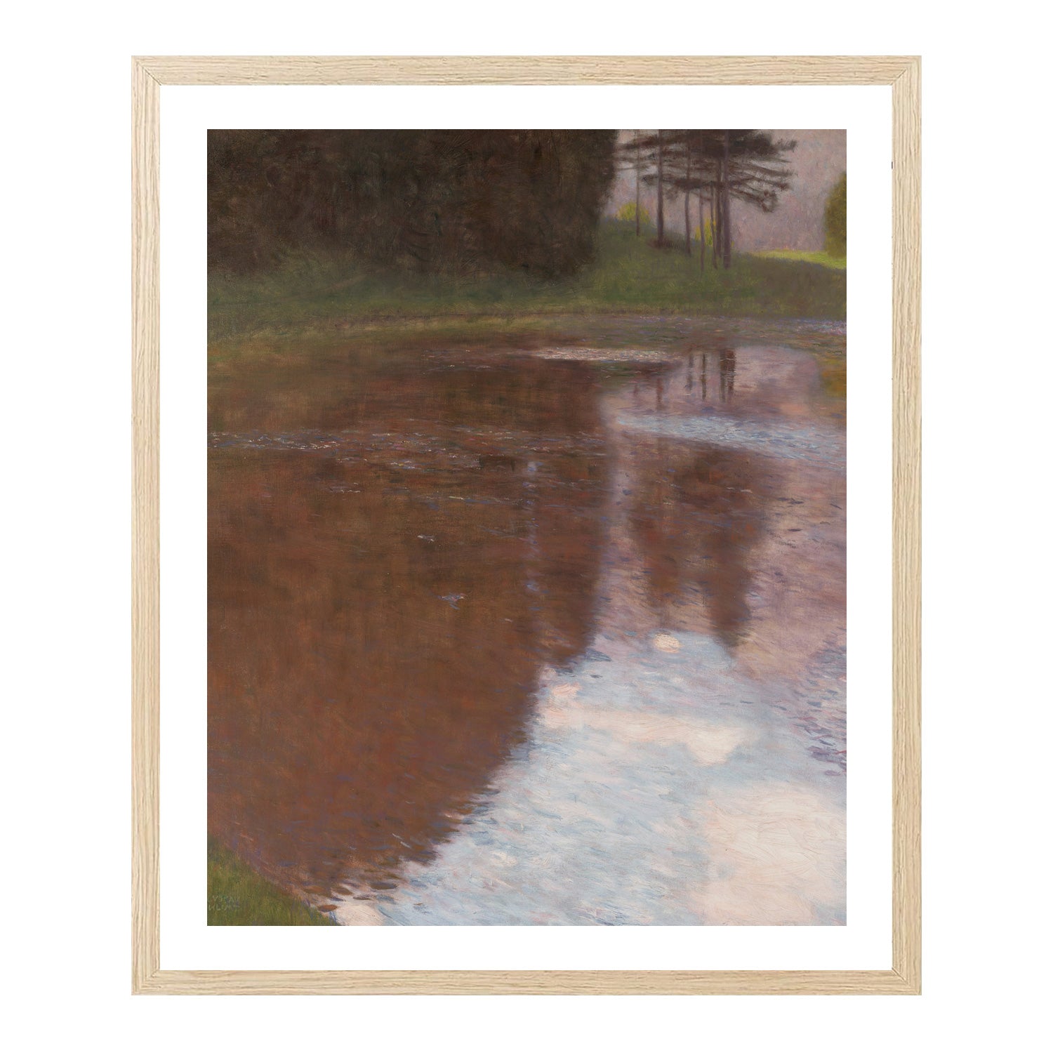 Gustav Klimt Wall Art The River Poster Framed Klimt Art