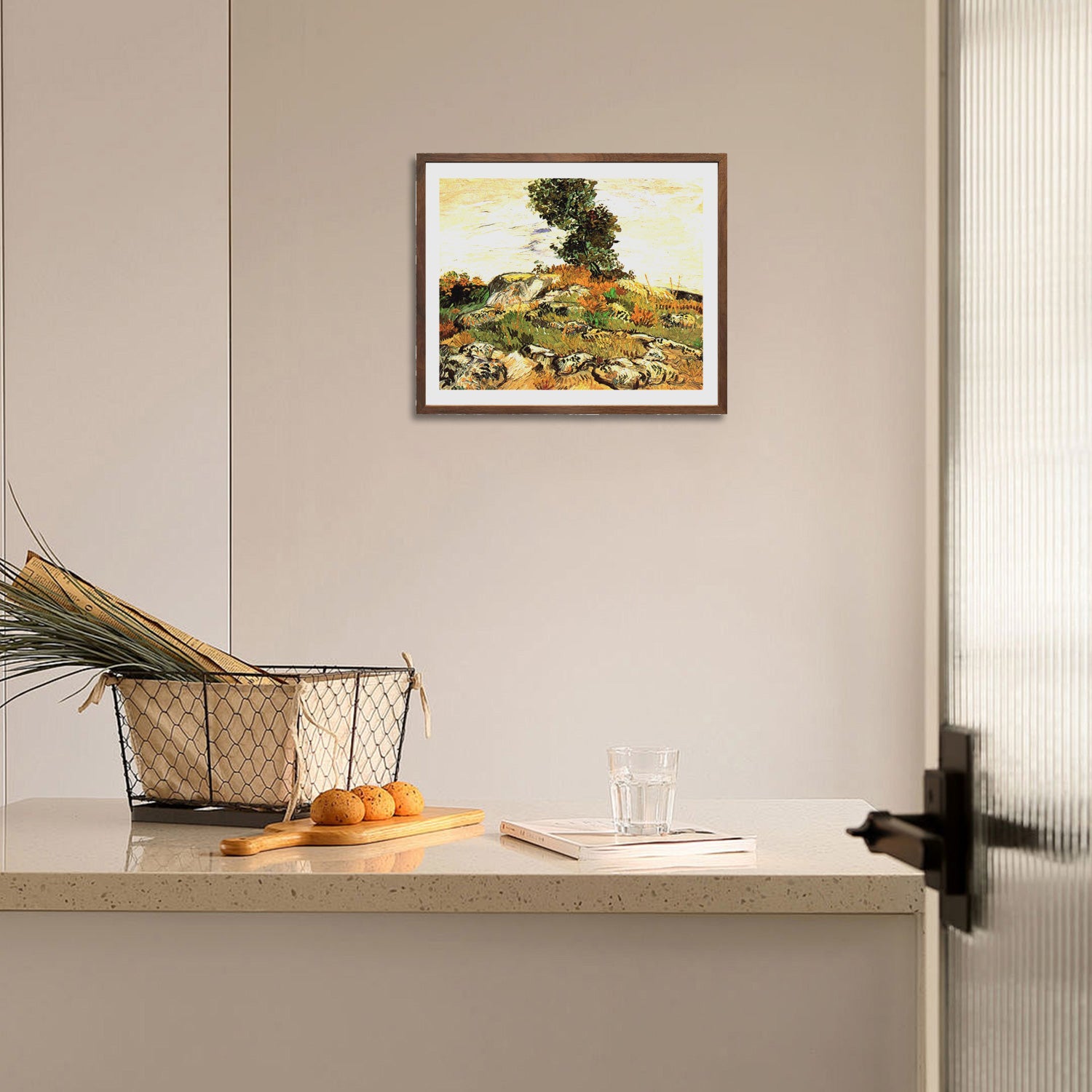 Vincent Van Gogh Rocks With Oak Tree Wall Art Van Gogh Poster