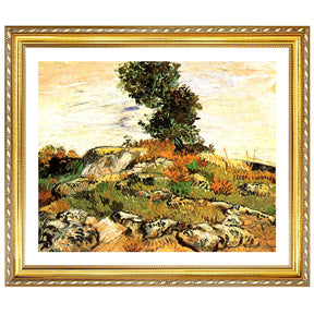Vincent Van Gogh Rocks With Oak Tree Wall Art Van Gogh Poster