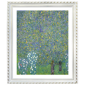 Gustav Klimt Wall Art Rose Bushes Under The Trees Poster Framed Klimt Art