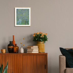 Gustav Klimt Wall Art Rose Bushes Under The Trees Poster Framed Klimt Art