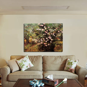 Rosebush in Blossom Canvas Art