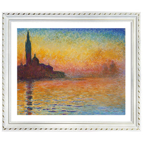 Claude Monet Wall Art San Giorgio Maggiore At Dusk Poster Framed