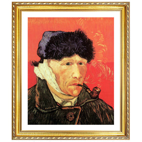 Vincent Van Gogh Self Portrait With Bandaged Ear and Pipe Wall Art Van Gogh Poster
