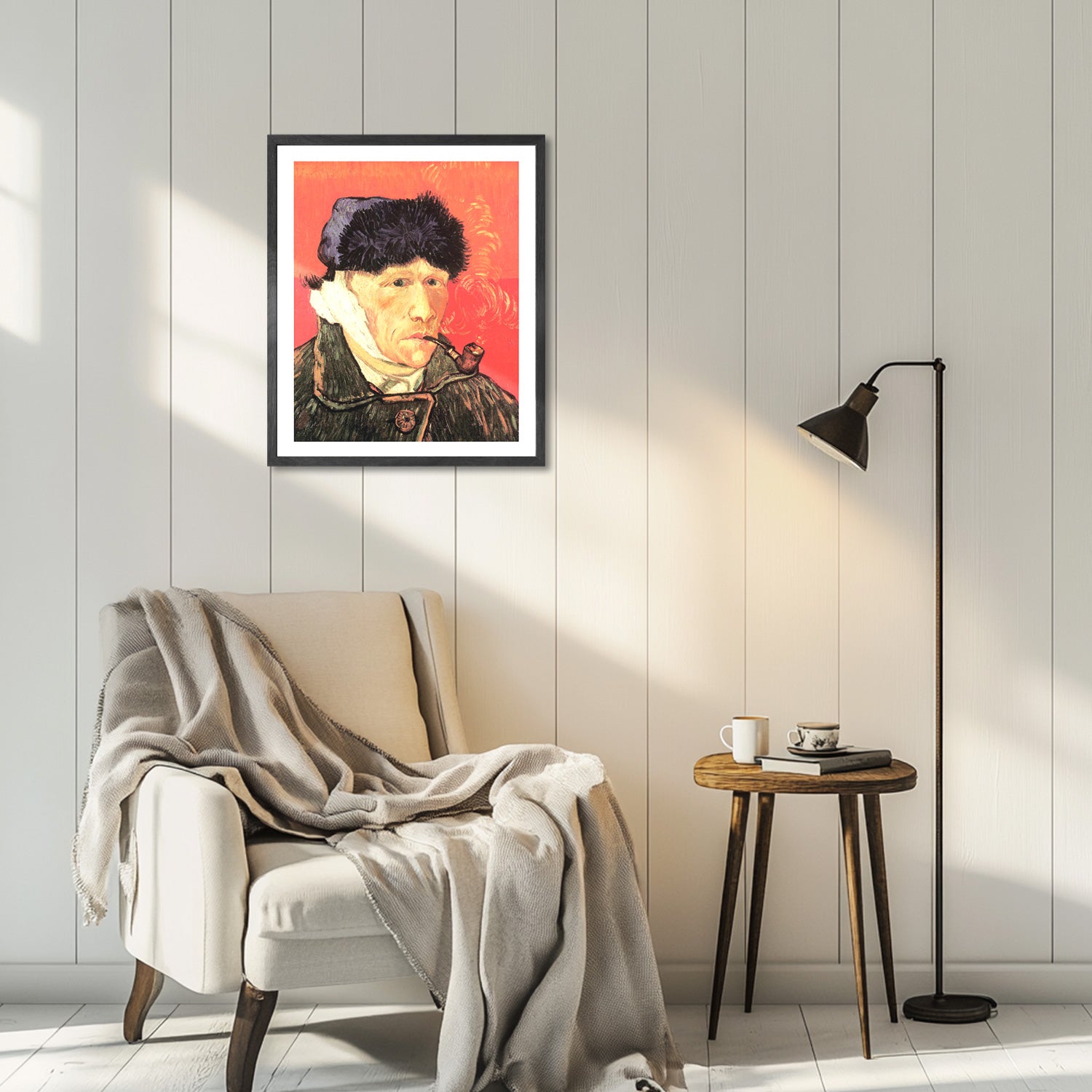 Vincent Van Gogh Self Portrait With Bandaged Ear and Pipe Wall Art Van Gogh Poster