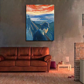 Sick Mood at Sunset Despair Canvas Art