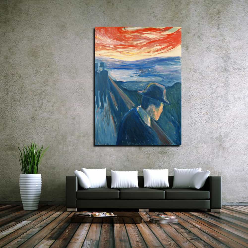 Sick Mood at Sunset Despair Canvas Art