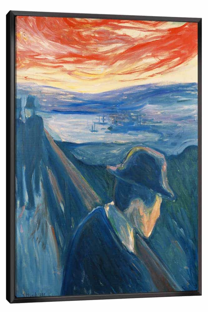 Sick Mood at Sunset Despair Canvas Art