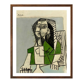 Pablo Picasso Wall Art Sitting Woman Poster Framed Art