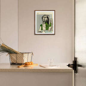 Pablo Picasso Wall Art Sitting Woman Poster Framed Art