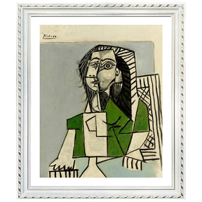 Pablo Picasso Wall Art Sitting Woman Poster Framed Art