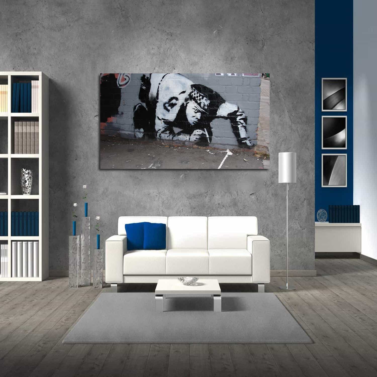 Snorting Policeman Canvas Art