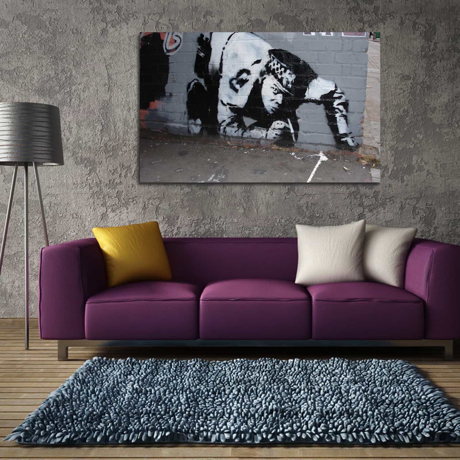 Snorting Policeman Canvas Art