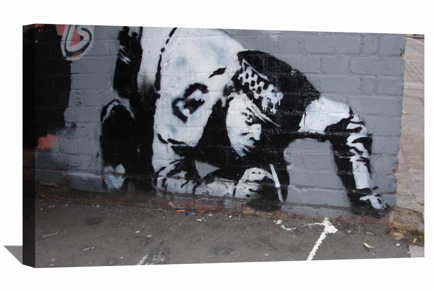 Snorting Policeman Canvas Art