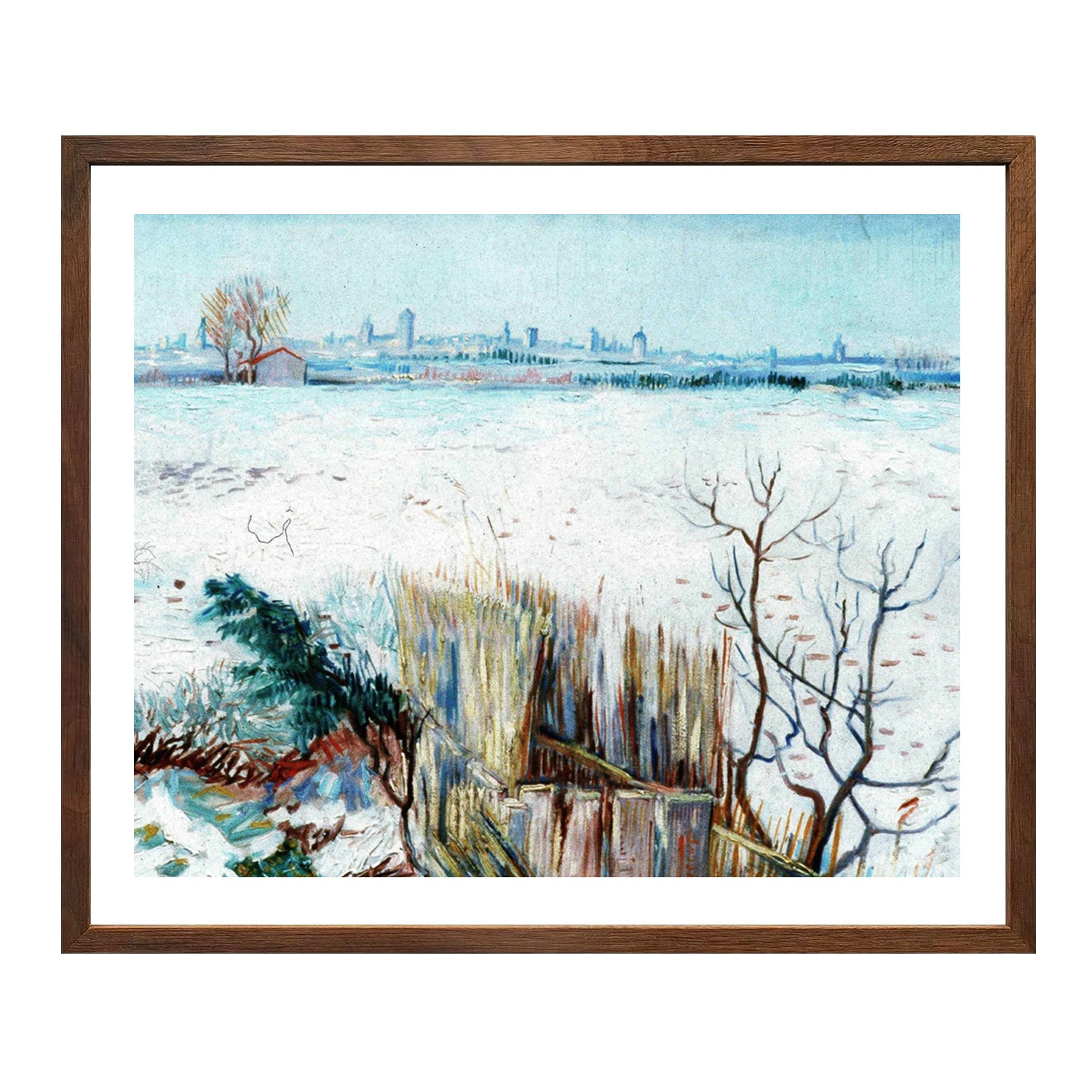 Vincent Van Gogh Snowy Landscape Wall Art Van Gogh Poster