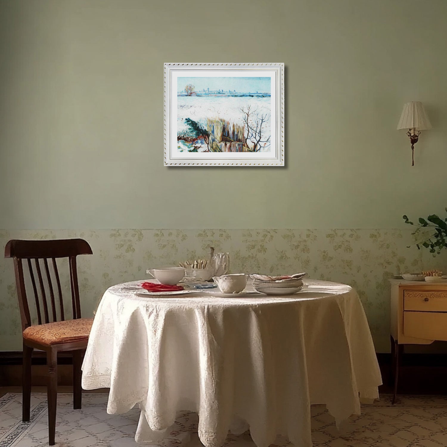 Vincent Van Gogh Snowy Landscape Wall Art Van Gogh Poster