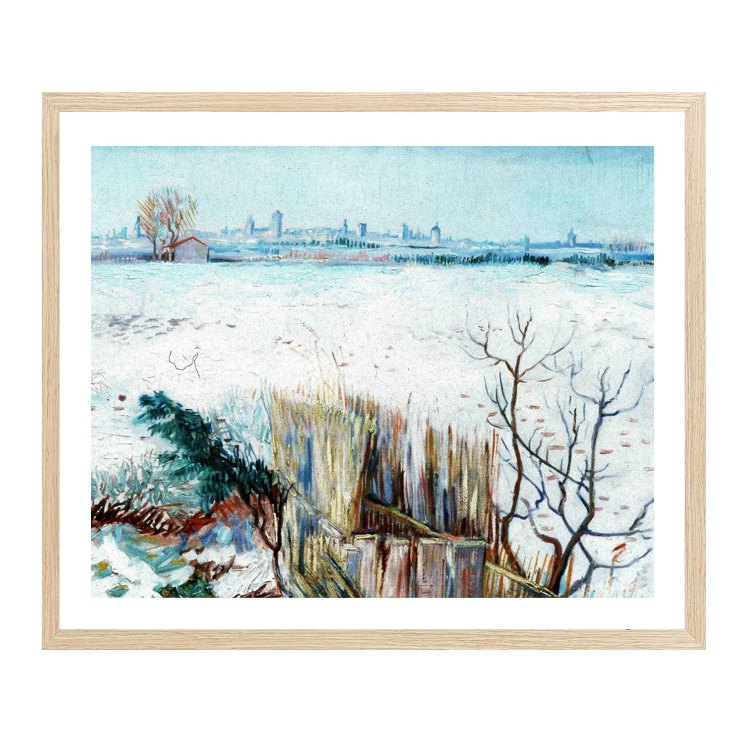 Vincent Van Gogh Snowy Landscape Wall Art Van Gogh Poster