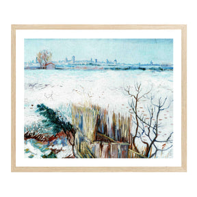 Vincent Van Gogh Snowy Landscape Wall Art Van Gogh Poster