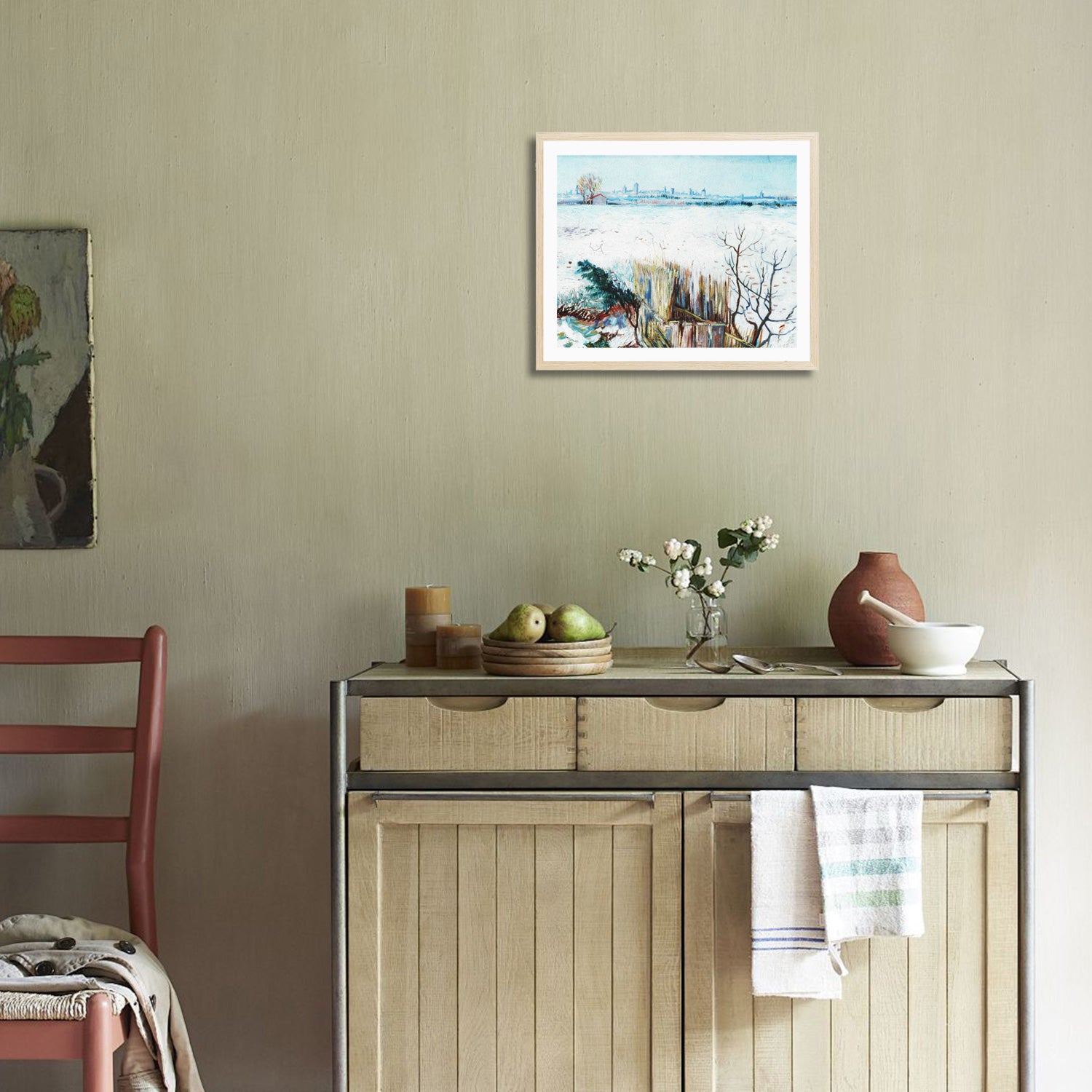 Vincent Van Gogh Snowy Landscape Wall Art Van Gogh Poster