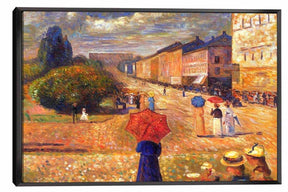 Spring Day on Karl Johan Street Canvas Art