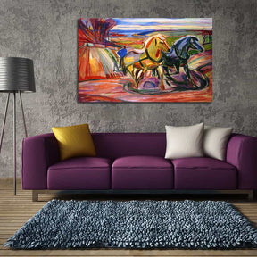 Spring Ploughing Canvas Art