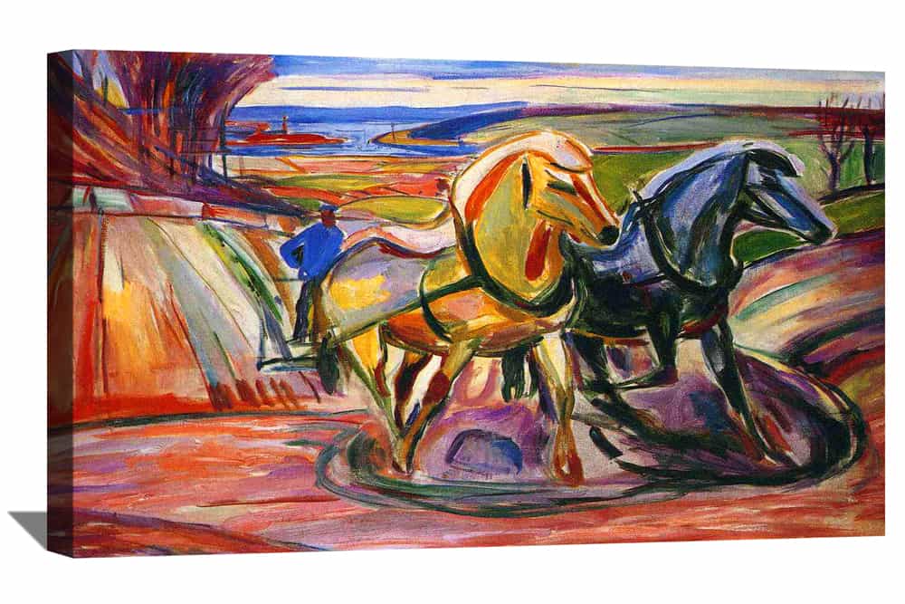 Spring Ploughing Canvas Art