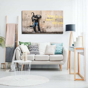 Steve Jobs As Syrian Migrant Canvas Art