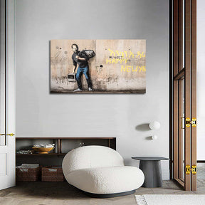 Steve Jobs As Syrian Migrant Canvas Art